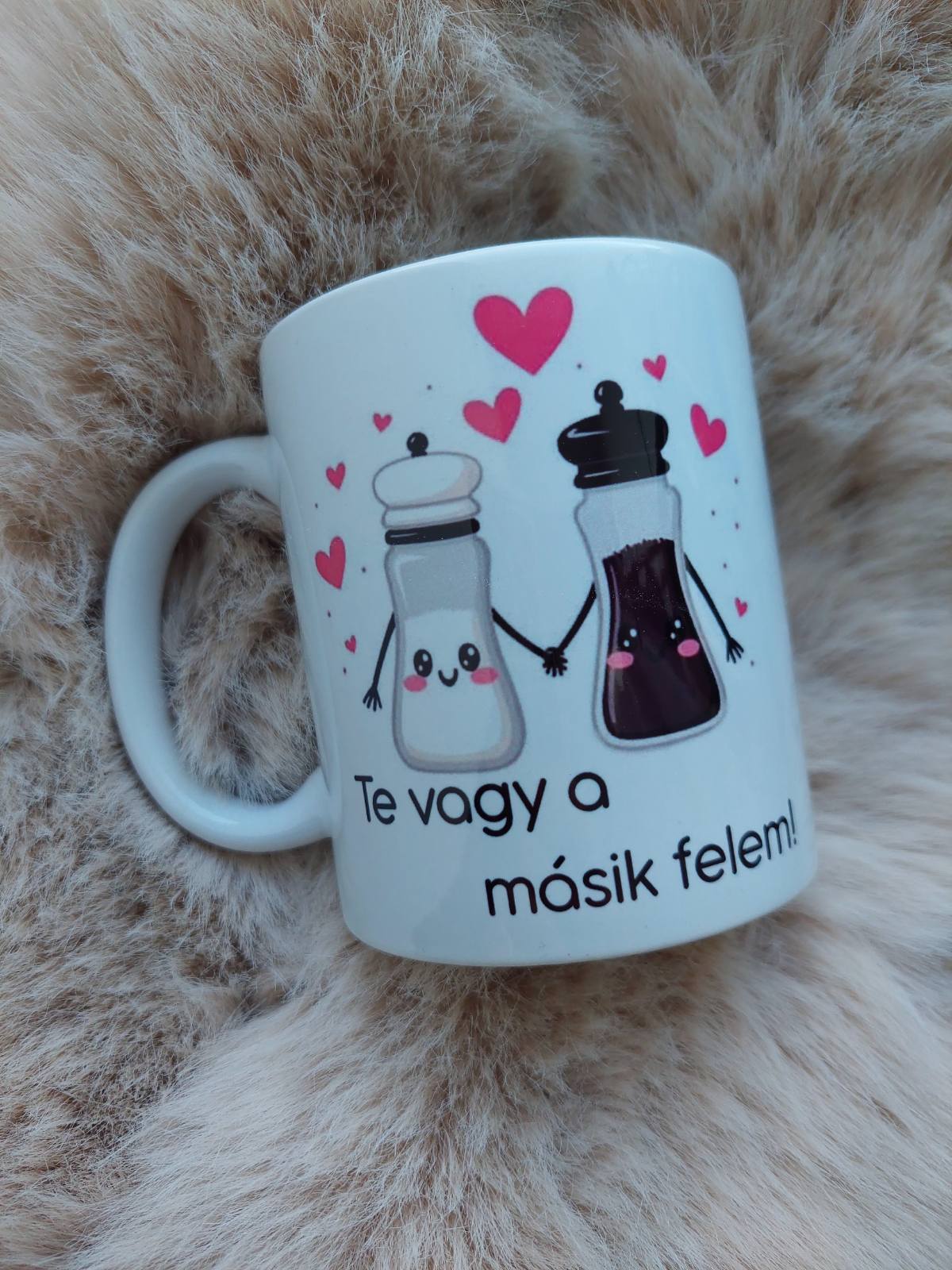 Szerelmes bögre - Só-Borstartó